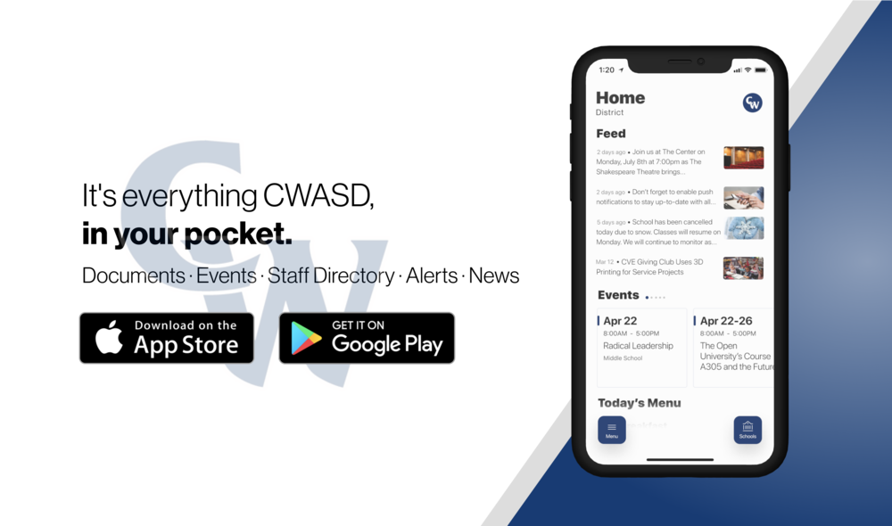 Everything CWASD, in your pocket