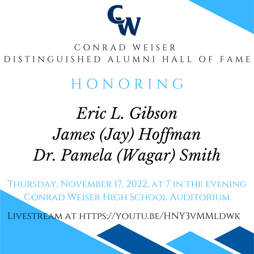 Conrad Weiser to Induct Three into the Distinguished Alumni Hall of Fame