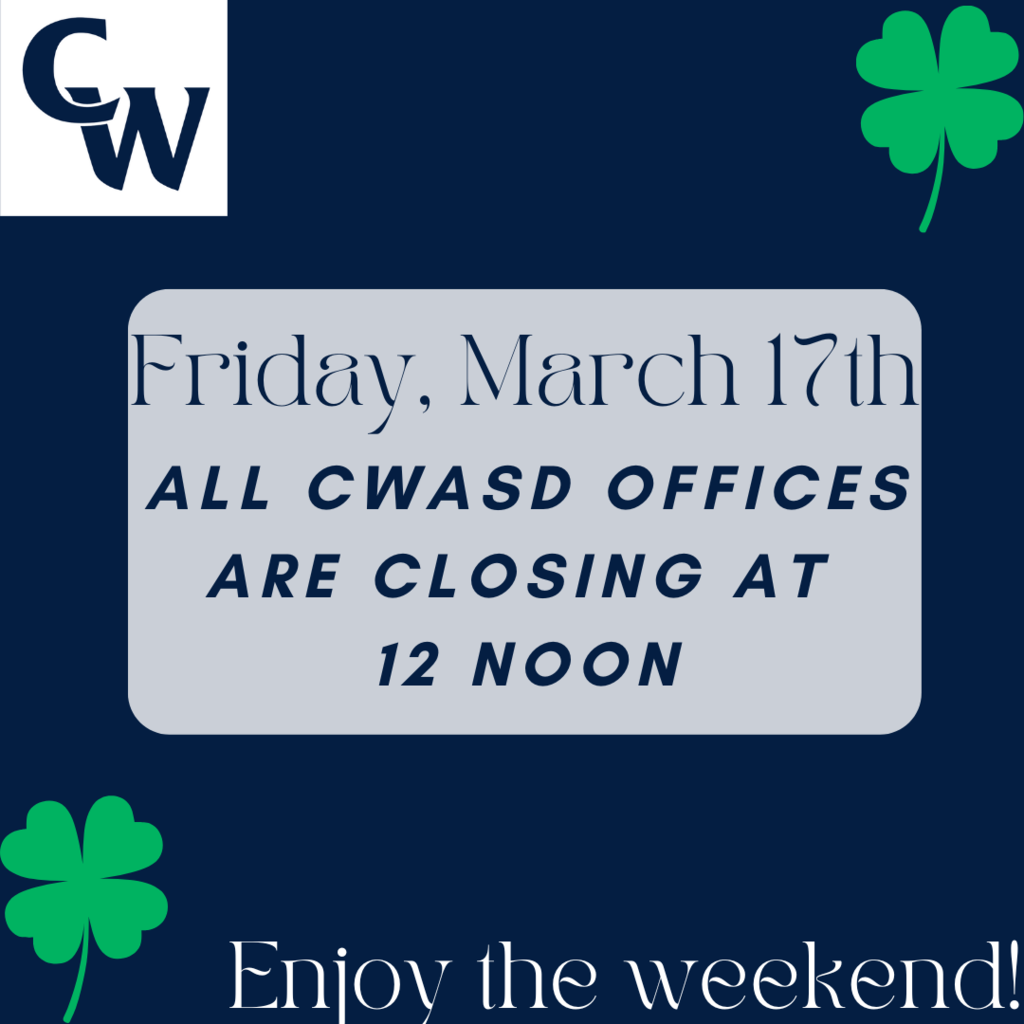 3/17 all offices are closed at 12 noon