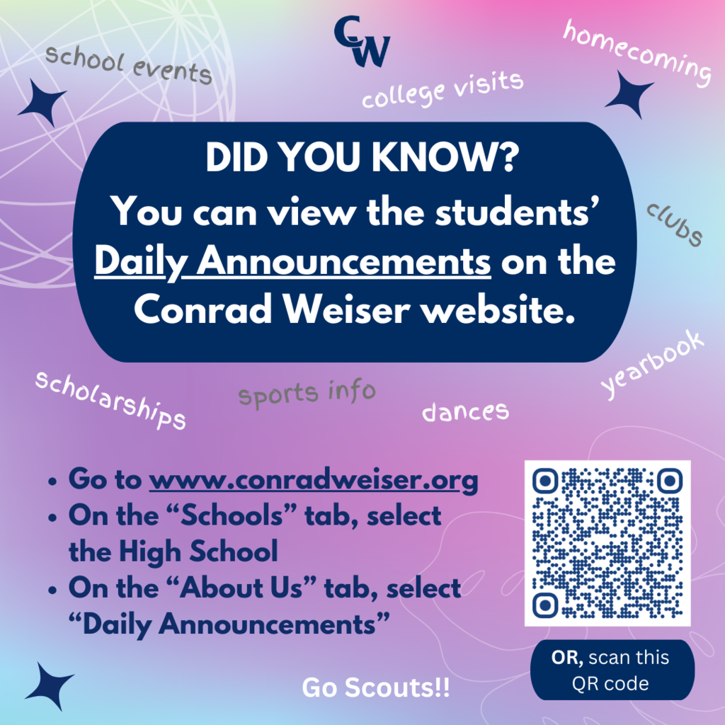 Daily Announcements on Website